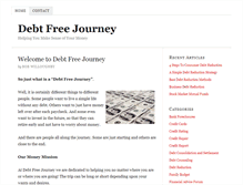 Tablet Screenshot of debtfreejourney.com